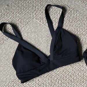 L*Space Ribbed Black Bikini Set
